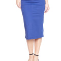 Royal Blue Denim Skirt