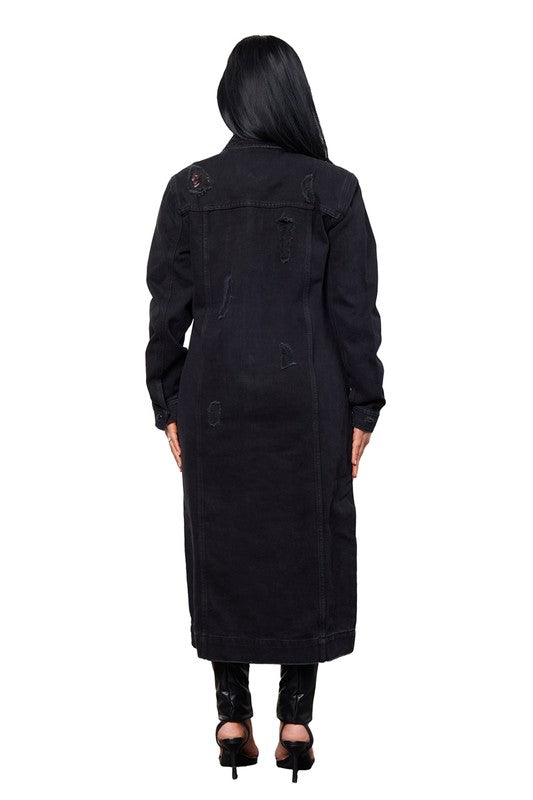 Black Denim Duster