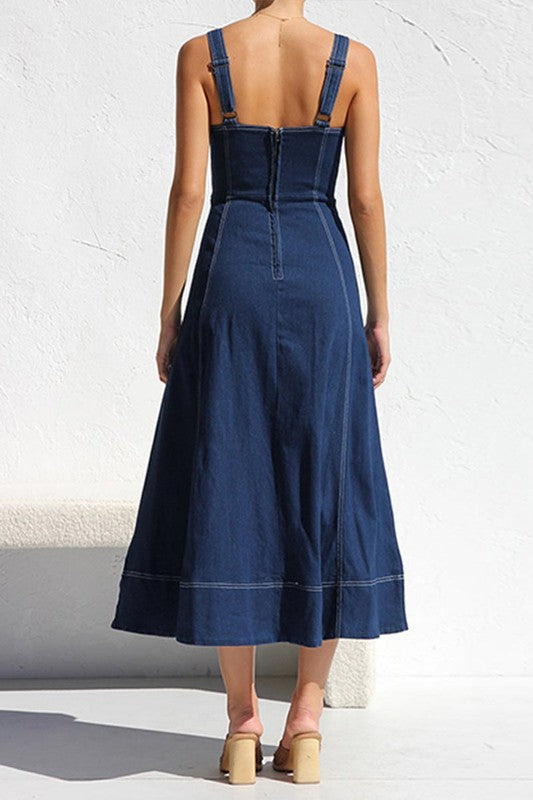 Denim Maxi Dress