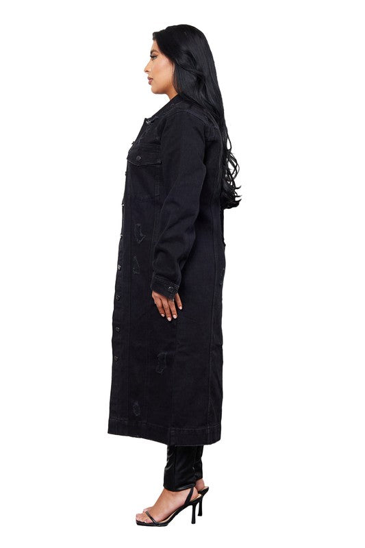 Black Denim Duster
