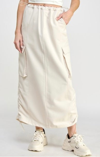 Ivory Cargo Skirt long!