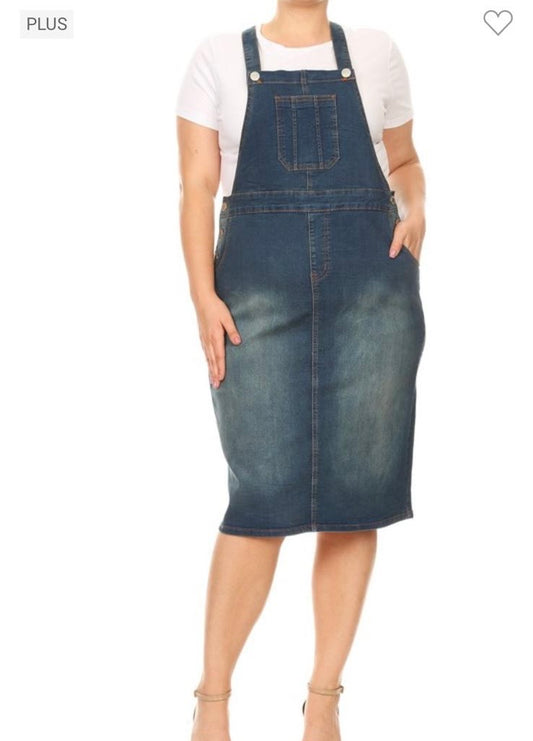 Denim Overall Plus