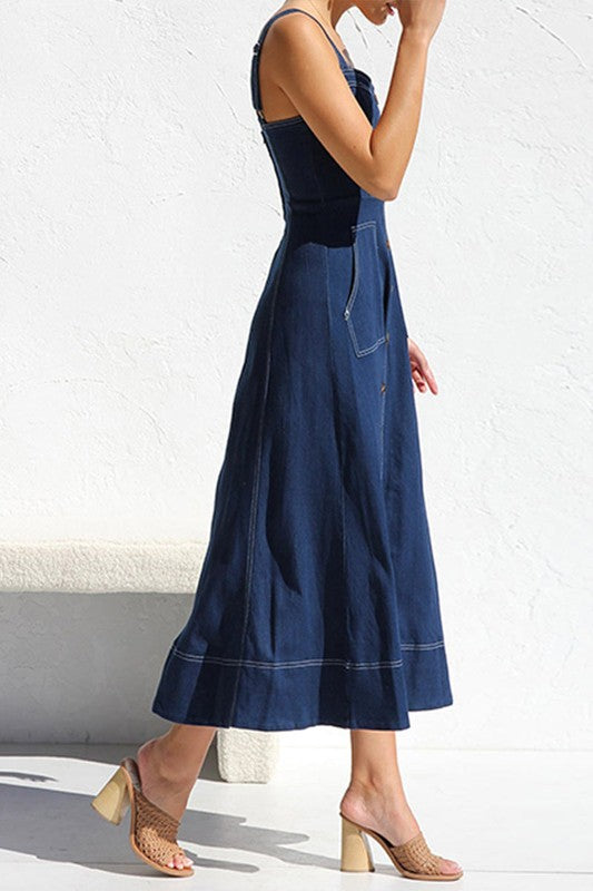 Denim Maxi Dress