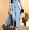 Long Denim Just jeans Light wash dress