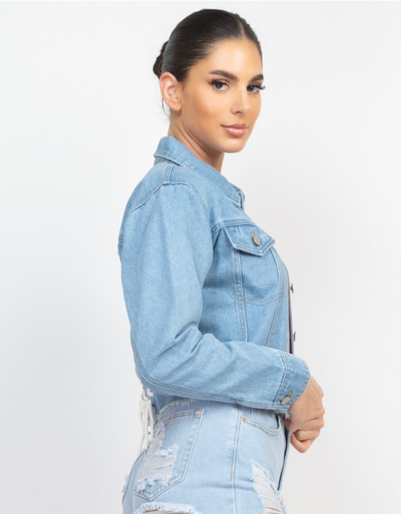 Light Denim Seemless Skirt !!
