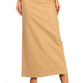 Beige Long Maxi Skirt