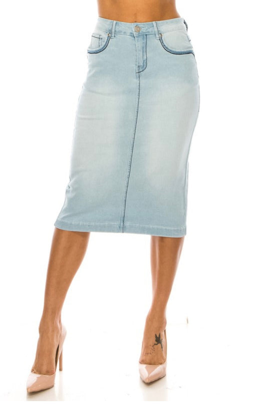 Light Denim Skirt