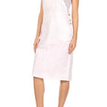 White Denim Overall