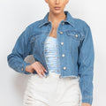 Medium Denim Tie Jacket