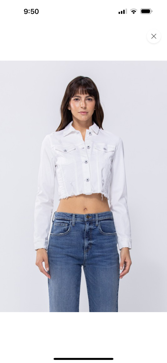 Just jeans white denim jacket clearance
