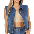Dark Denim Jacket vest