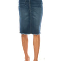 Elisa Waist-Tie Denim Skirt
