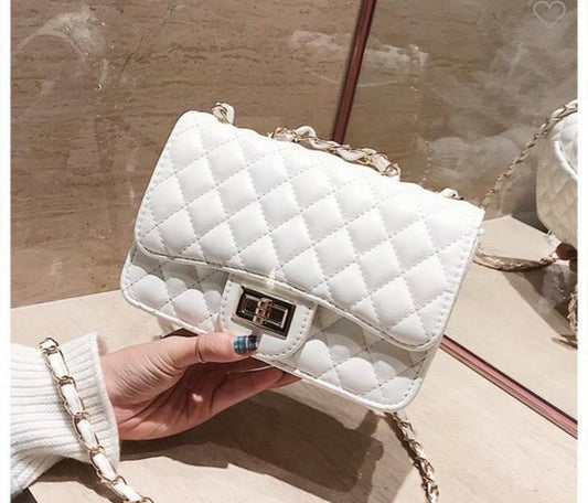 White chain crossbody