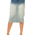 White wash denim Skirt