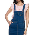Dark Denim Mini Overall Dress