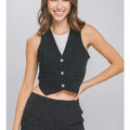 Black Vest Just jeans