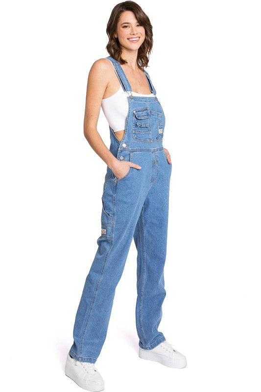 Just Jeans Classic Stretchy Medium Denim Overalls