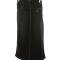 Black Long Denim Skirt!